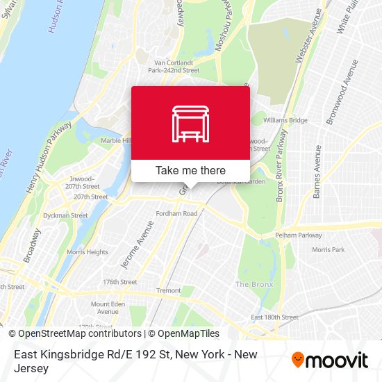 East Kingsbridge Rd/E 192 St map