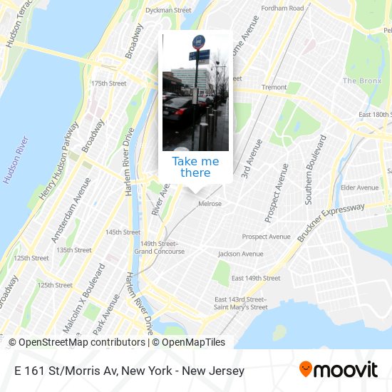 Mapa de E 161 St/Morris Av