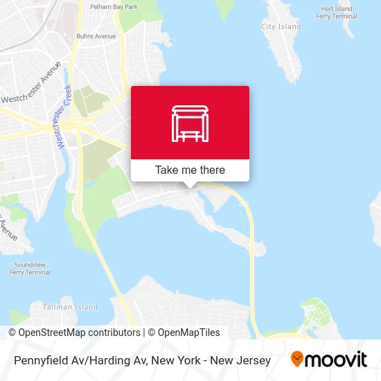 Pennyfield Av/Harding Av map