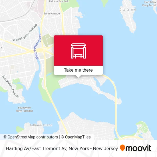 Harding Av/East Tremont Av map