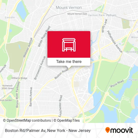 Boston Rd/Palmer Av map