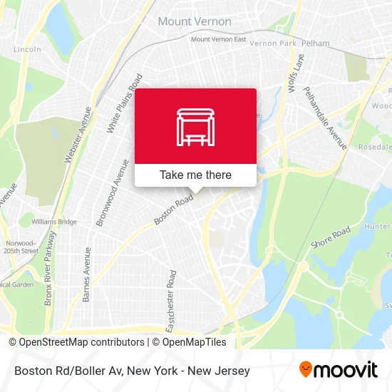 Boston Rd/Boller Av map