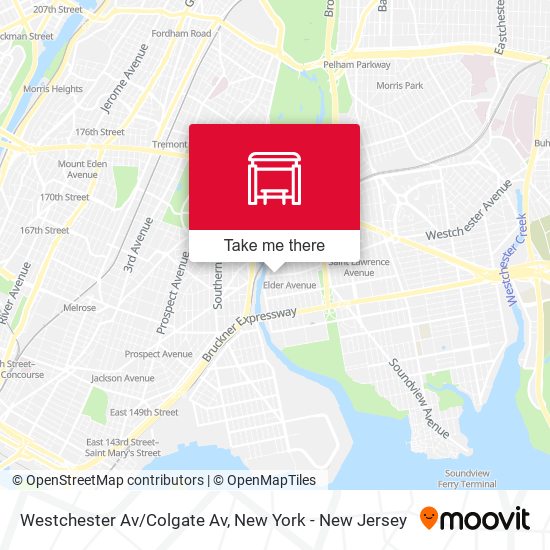 Mapa de Westchester Av/Colgate Av