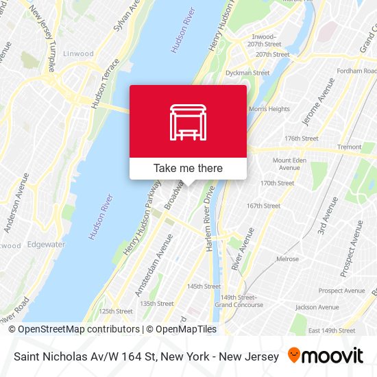 Mapa de Saint Nicholas Av/W 164 St