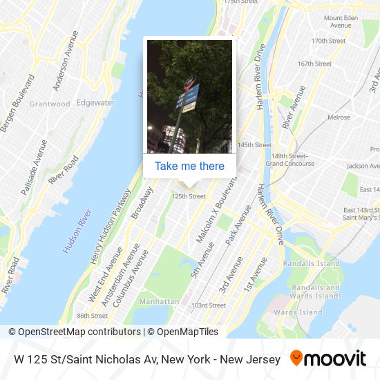 Mapa de W 125 St/Saint Nicholas Av