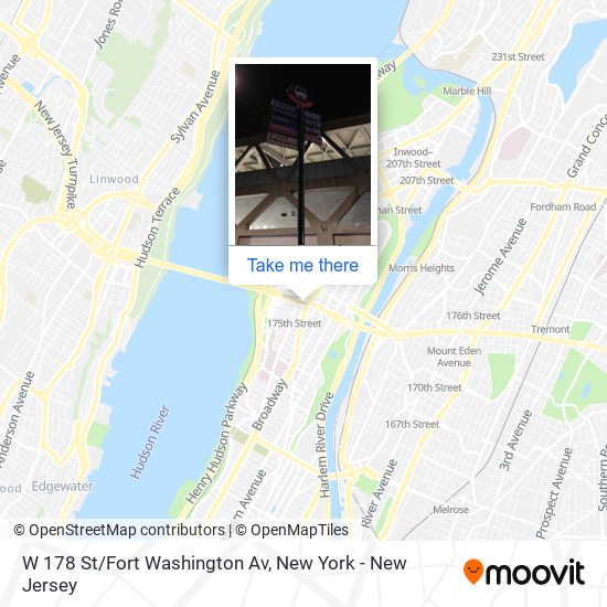 Mapa de W 178 St/Fort Washington Av