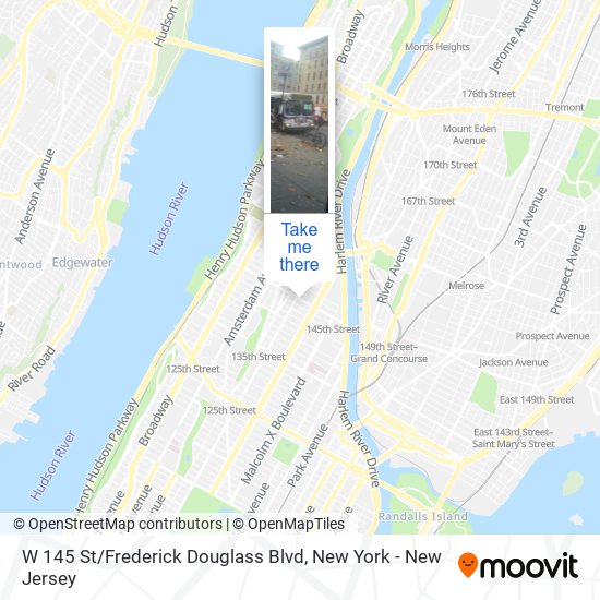 W 145 St / Frederick Douglass Blvd map