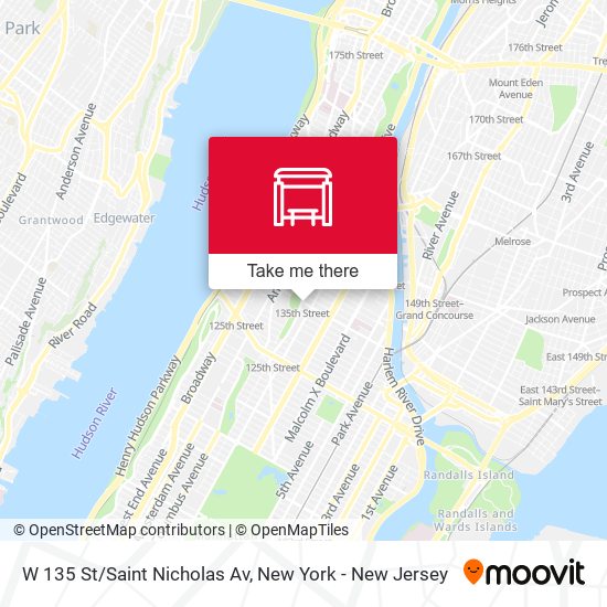 W 135 St/Saint Nicholas Av map