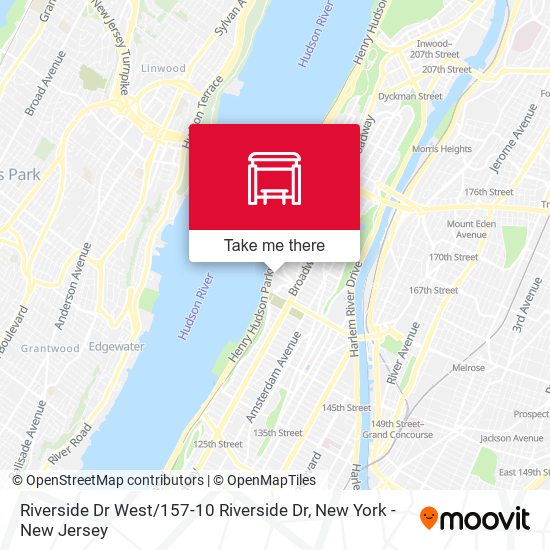 Mapa de Riverside Dr West / 157-10 Riverside Dr