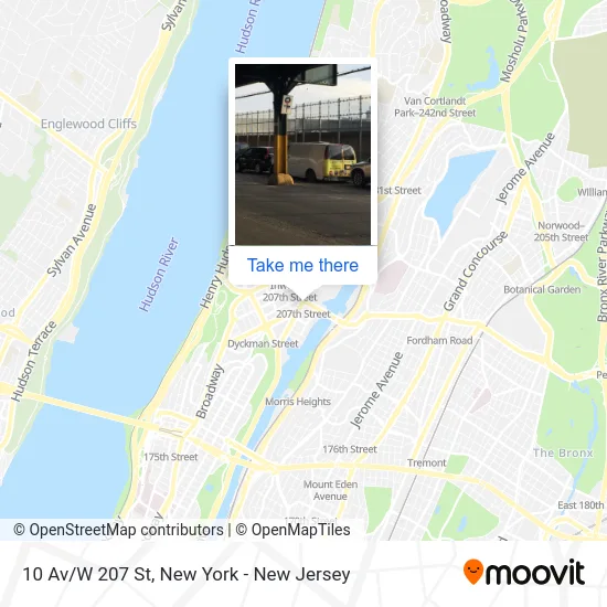 10 Av/W 207 St map