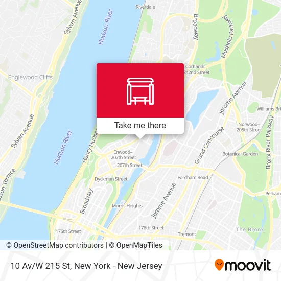 10 Av/W 215 St map