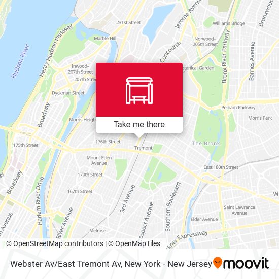 Mapa de Webster Av/East Tremont Av