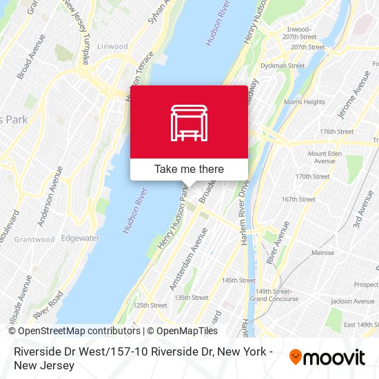 Mapa de Riverside Dr West / 157-10 Riverside Dr