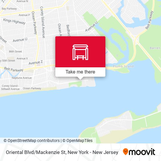 Mapa de Oriental Blvd/Mackenzie St