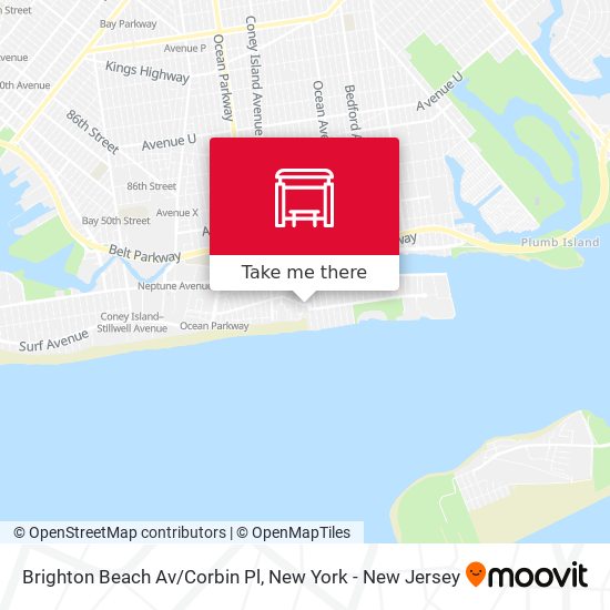 Mapa de Brighton Beach Av/Corbin Pl