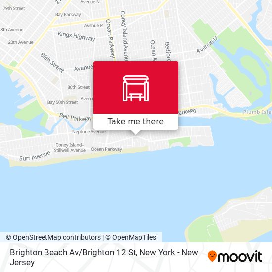 Brighton Beach Av / Brighton 12 St map