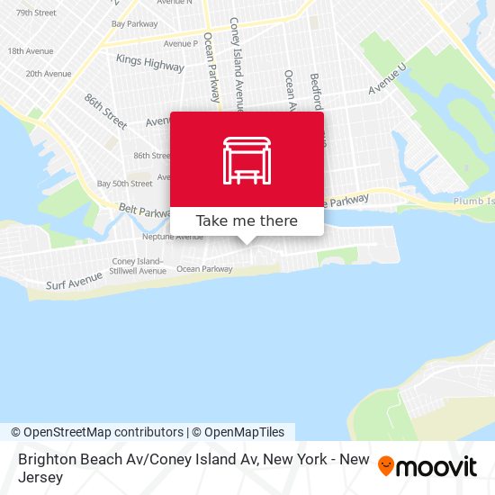 Brighton Beach Av / Coney Island Av map