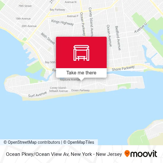 Ocean Pkwy/Ocean View Av map