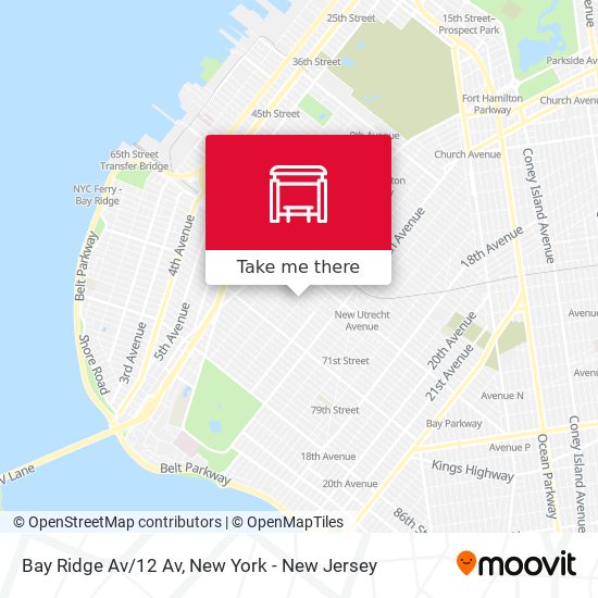 Bay Ridge Av/12 Av map