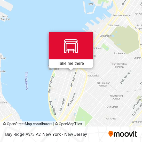 Bay Ridge Av/3 Av map