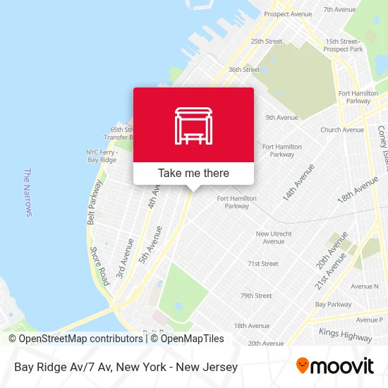 Bay Ridge Av/7 Av map