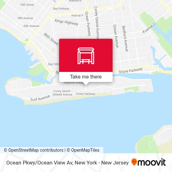 Ocean Pkwy/Ocean View Av map