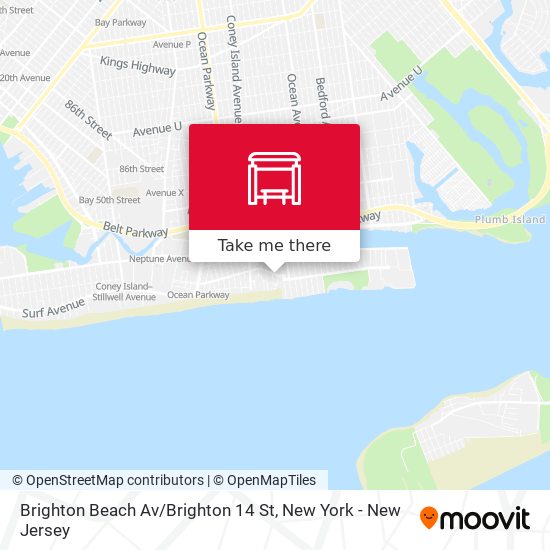 Brighton Beach Av / Brighton 14 St map