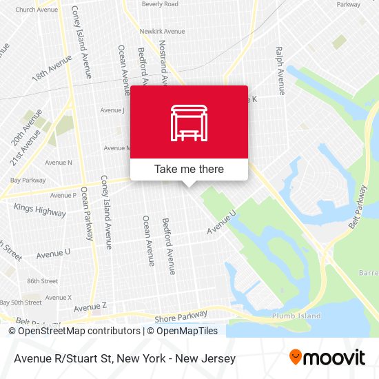 Mapa de Avenue R/Stuart St