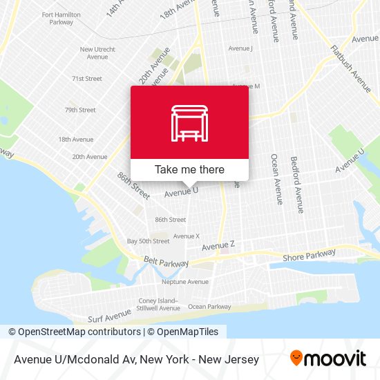 Mapa de Avenue U/Mcdonald Av