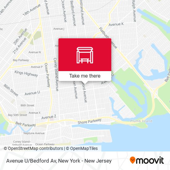 Mapa de Avenue U/Bedford Av