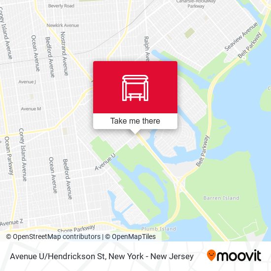 Mapa de Avenue U/Hendrickson St