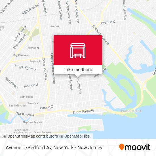 Mapa de Avenue U/Bedford Av