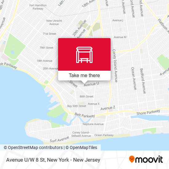 Mapa de Avenue U/W 8 St