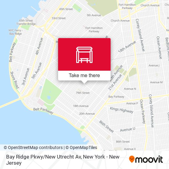 Bay Ridge Pkwy/New Utrecht Av map