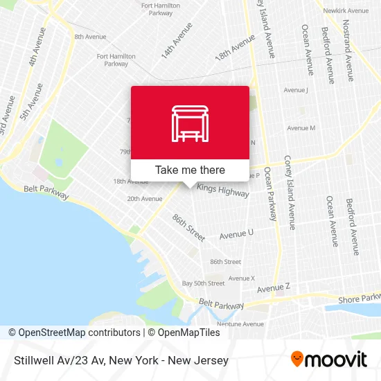 Stillwell Av/23 Av map
