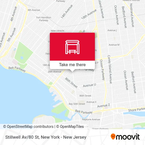 Stillwell Av/80 St map
