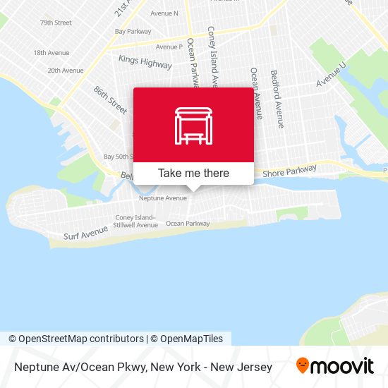 Mapa de Neptune Av/Ocean Pkwy