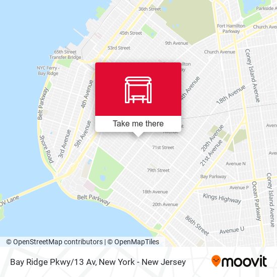 Bay Ridge Pkwy/13 Av map