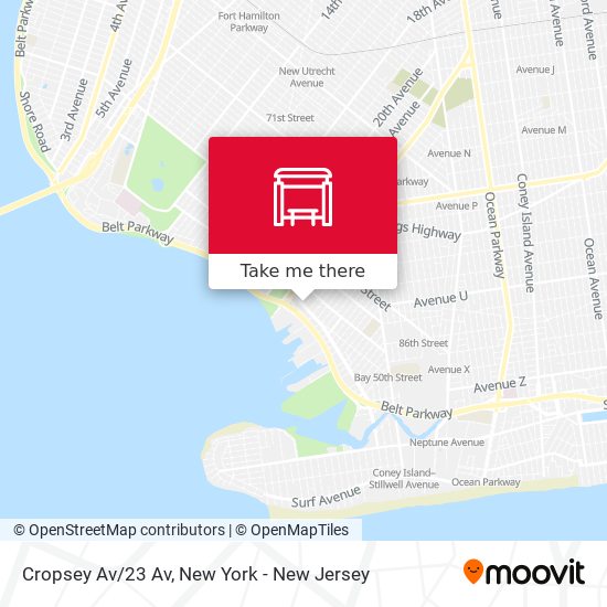 Mapa de Cropsey Av/23 Av