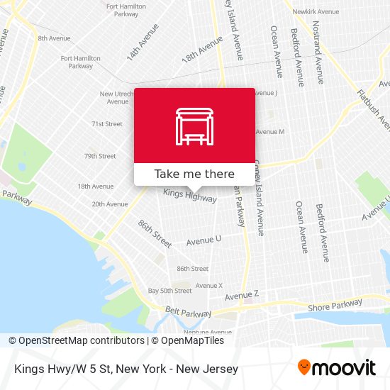 Mapa de Kings Hwy/W 5 St