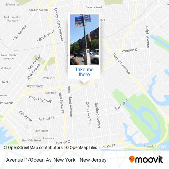 Mapa de Avenue P/Ocean Av