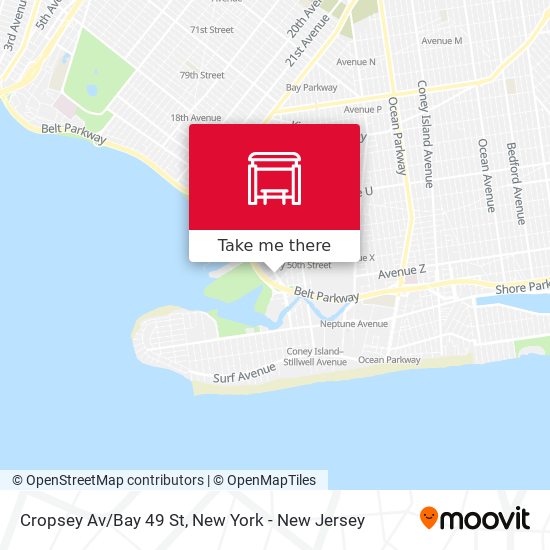 Mapa de Cropsey Av/Bay 49 St