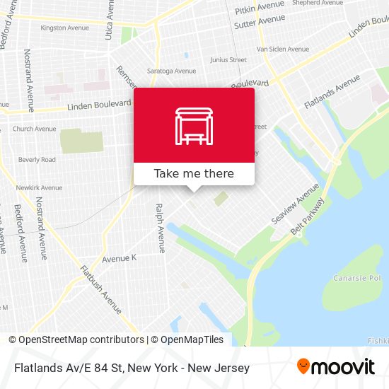 Mapa de Flatlands Av/E 84 St