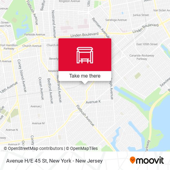 Mapa de Avenue H/E 45 St