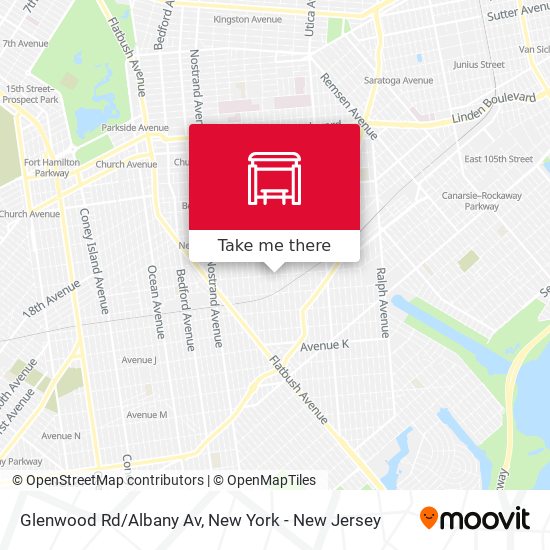Mapa de Glenwood Rd/Albany Av