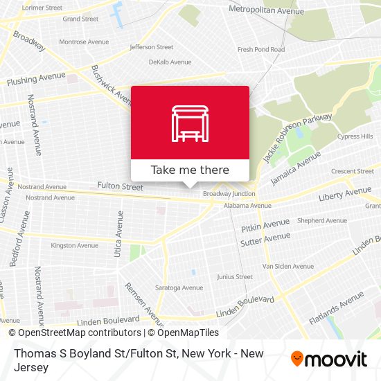 Mapa de Thomas S Boyland St/Fulton St