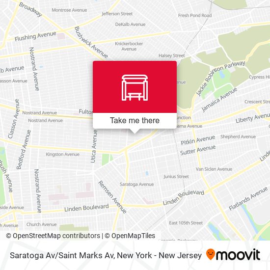 Saratoga Av/Saint Marks Av map