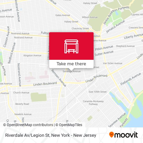 Mapa de Riverdale Av/Legion St