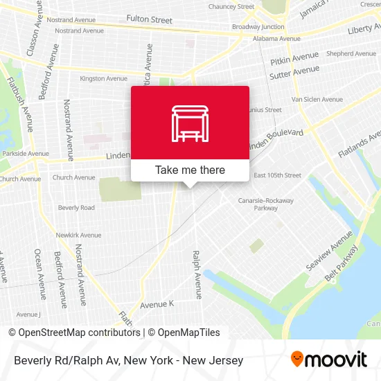 Beverly Rd/Ralph Av map