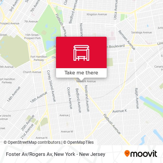 Foster Av/Rogers Av map